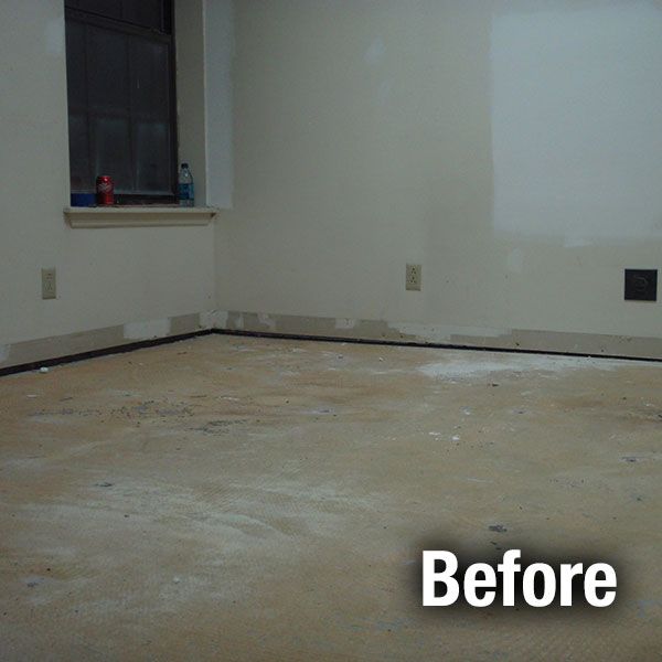 A-1 Concrete Leveling Floor Repair - Before