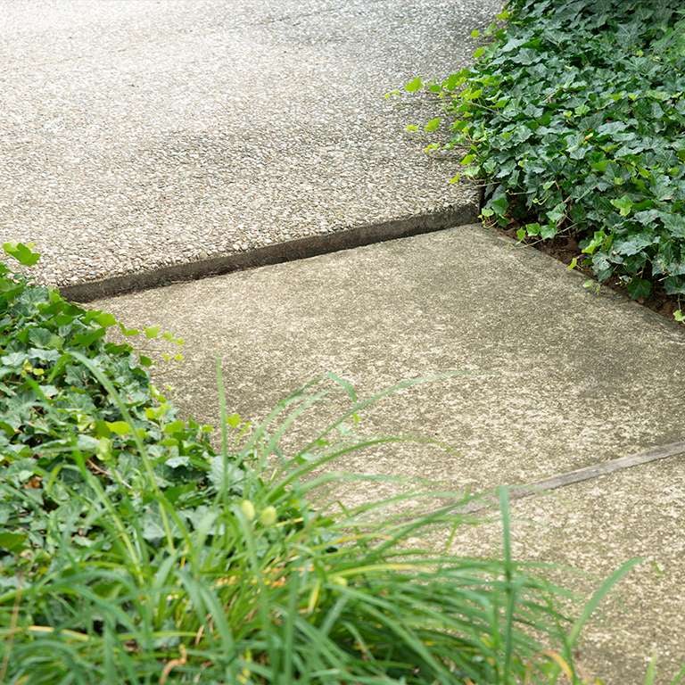 Concrete Sidewalk Leveling - Before