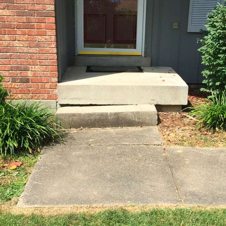 Concrete Steps Leveling - Before