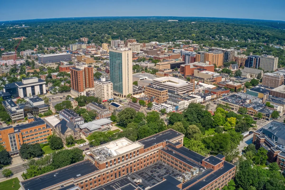 Ann Arbor, Michigan skyline