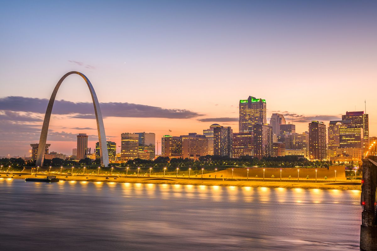 St. Louis. Missouri skyline