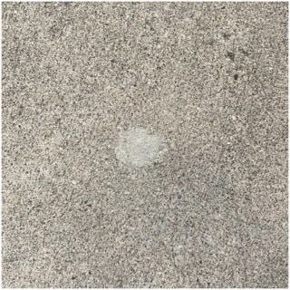 Concrete leveling drill hole patched