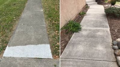 Comparison between concrete grinding and concrete leveling